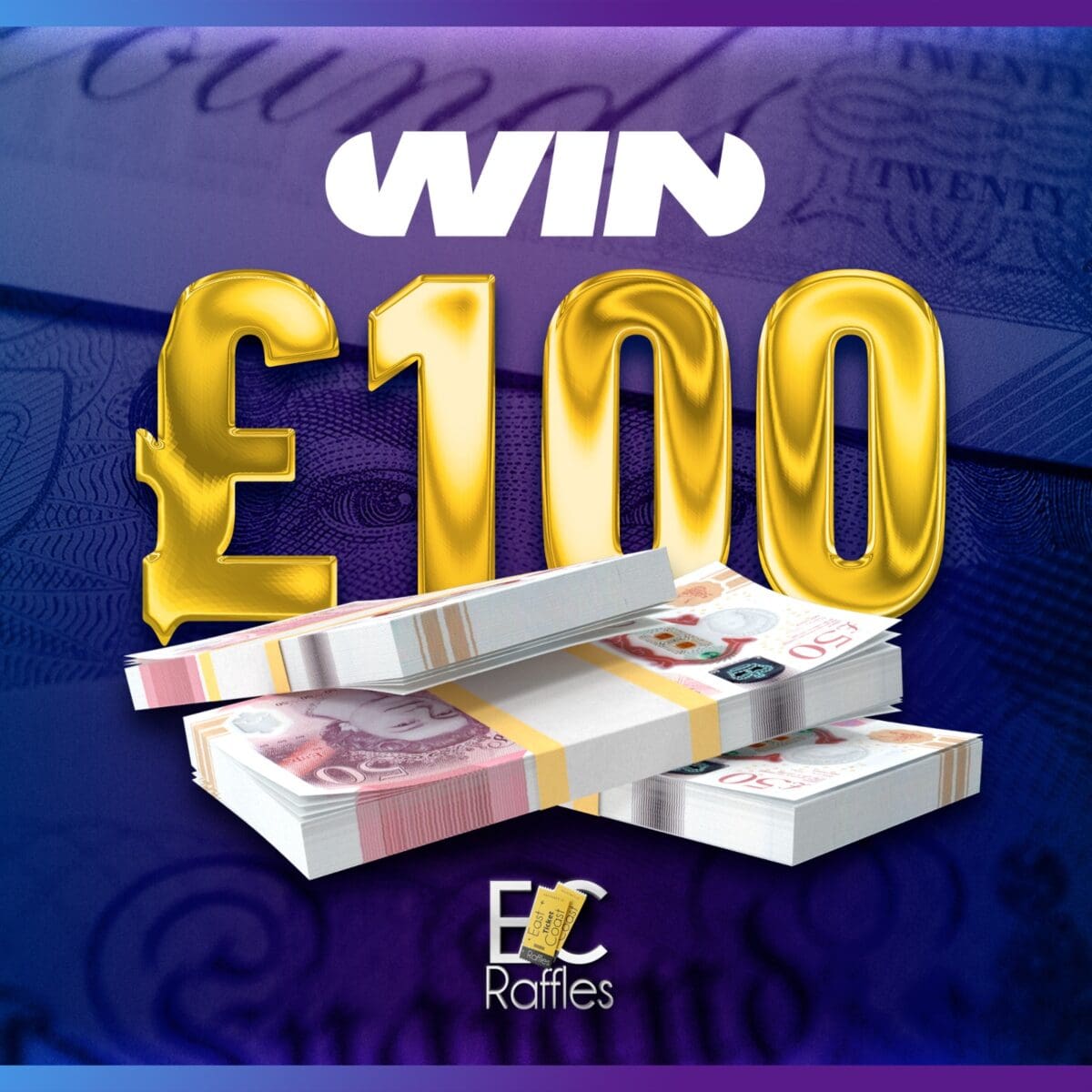 £100 CASH          (AUTO DRAW)