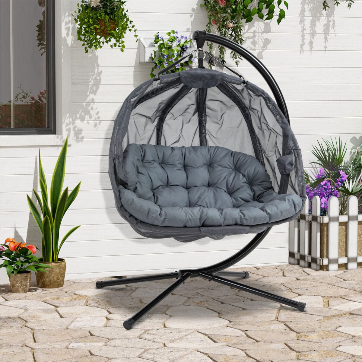 Double Hanging Egg Chair 2 Seater
