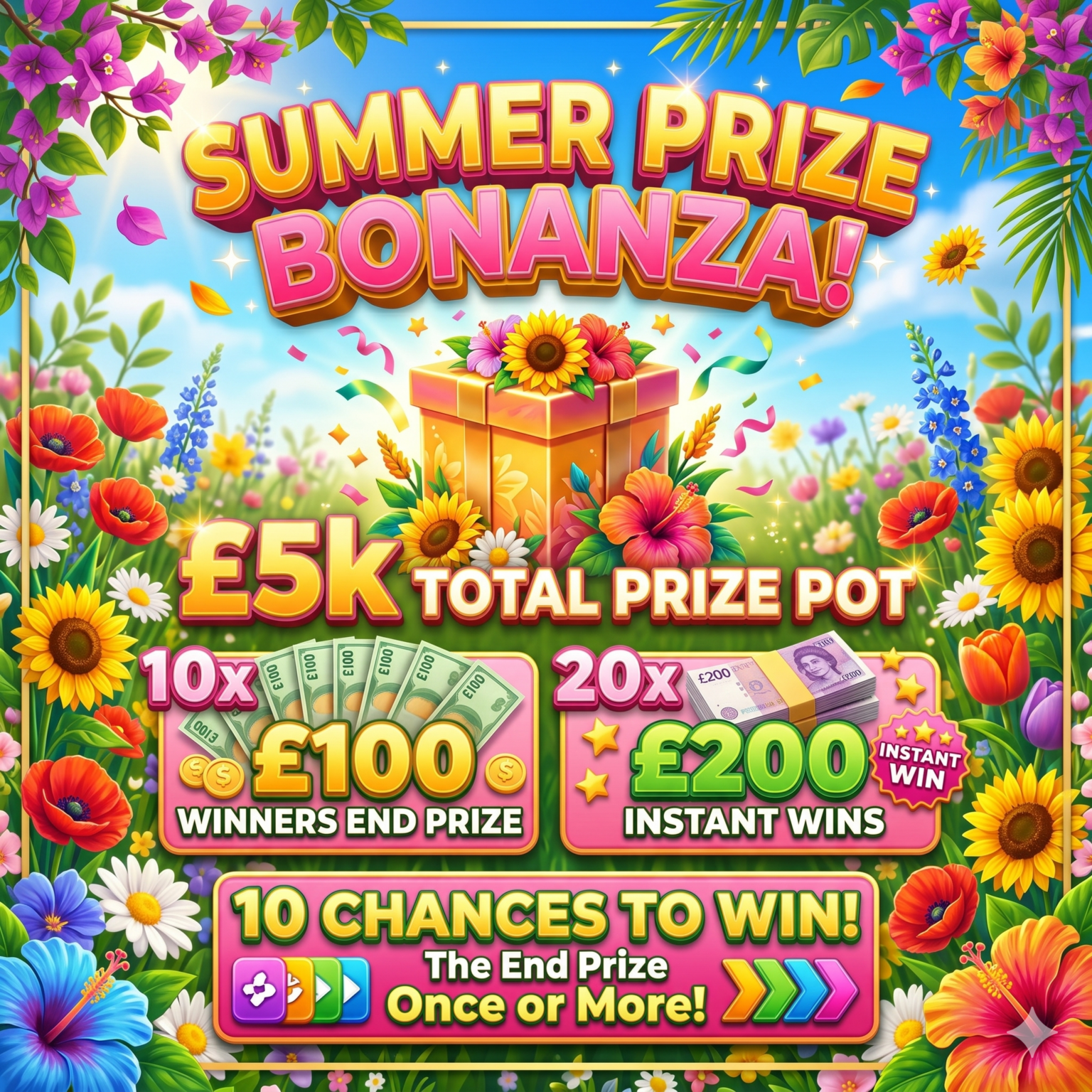 Pool Raffle Prizes SUMMER PRIZE BONANZA - East Coast Raffles