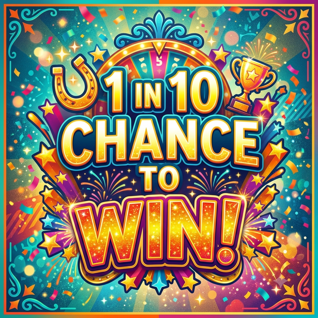1 IN 10 CHANCE TO WIN